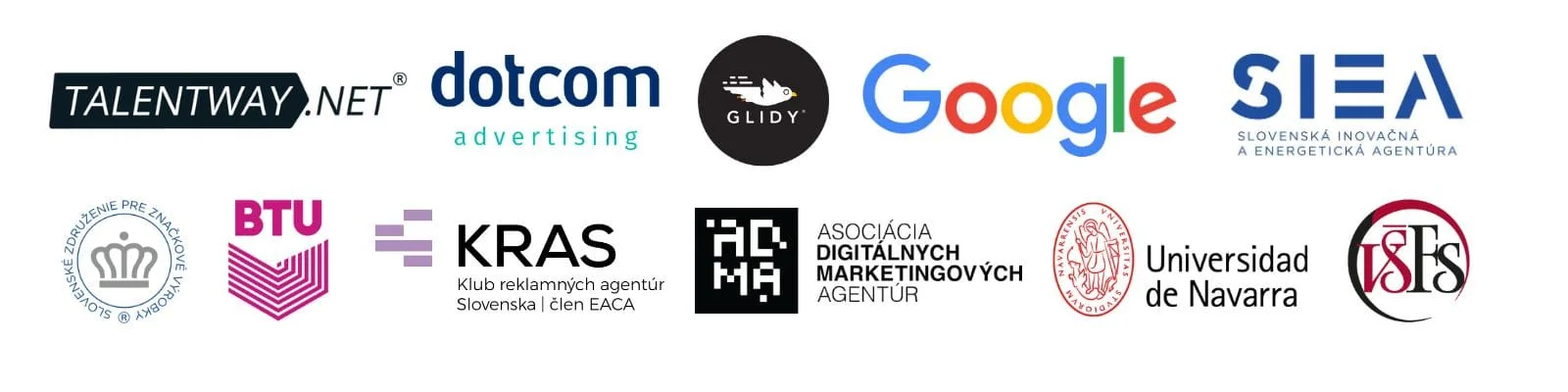 loga mark | WebJET CMS Partneri Katedry marketingovej komunikácie